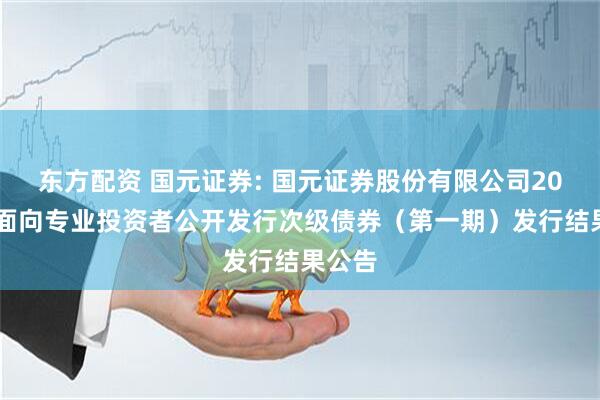 东方配资 国元证券: 国元证券股份有限公司2025年面向专业投资者公开发行次级债券（第一期）发行结果公告