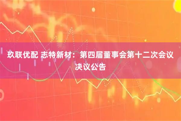 玖联优配 志特新材：第四届董事会第十二次会议决议公告