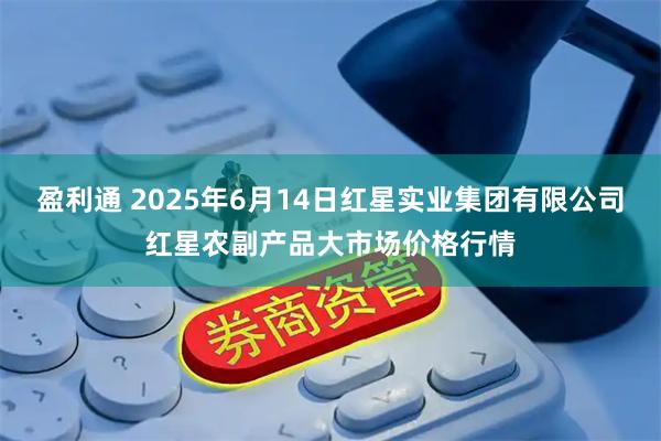 盈利通 2025年6月14日红星实业集团有限公司红星农副产品大市场价格行情